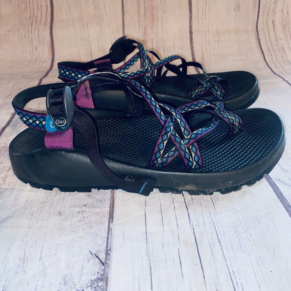 Chaco ZX/2 Sandals Mens 11 Made USA Vibram Double Strap Toe Loop Hiking